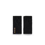 Holland Cooper Sloane Fingerless Gloves In Black