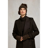 Holland Cooper Sloane Fingerless Gloves In Chocolate