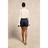 Holland Cooper Utility Denim Shorts in Deep Indigo