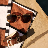 Holland Cooper Monaco Sunglasses in Gold