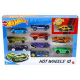 Hot Wheels 10-Car Pack of 1:64 Scale Vehicles