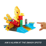 Hot Wheels Monster Trucks Power Smashers 5-Alarm Torch Tower Takedown Playset