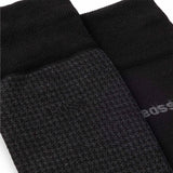 BOSS 2-Pack Houndstooth Socks In Black