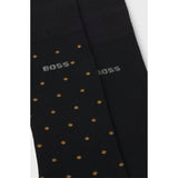 BOSS 2-Pack Minidot Socks In Black