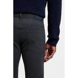 BOSS Delaware Slim-Fit Brushed Stretch Twill Trousers In Dark Blue