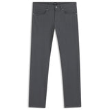 BOSS Delaware Slim Fit Brushed Stretch Twill Trousers In Silver