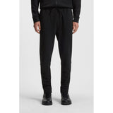 BOSS Orange Cotton-Terry Tracksuit Bottoms With Logo Patch In Black