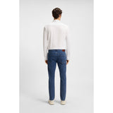 BOSS Orange Delaware Comfort Stretch Denim Slim Fit Jeans In Blue
