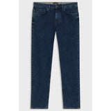 BOSS Orange Delaware Slim-Fit Jeans In Blue Comfort-Stretch Denim In Dark Blue