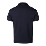 BOSS Orange Interlock Polo Shirt In Dark Blue