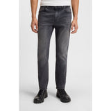 BOSS Orange Maine Regular Fit Jeans In Grey Comfort Stretch Denim In Dark Grey