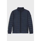 BOSS Orange Packable Slim Fit Jacket With Water Repellent Mixed Quilting In Dark Blue
