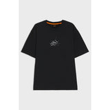 BOSS Orange Relaxed-Fit Cotton T-Shirt With Logo Artwork In Black