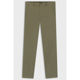 BOSS Orange Slim-Fit Stretch Cotton Satin Trousers In Olive Green