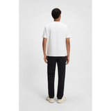BOSS Orange Stretch-Cotton T-Shirt With Logo Print In White