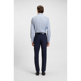 BOSS Regular-Fit Printed Cotton Twill Shirt In Light Blue