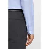 BOSS Slim Fit Easy-Iron Stretch Cotton Shirt In Light Blue