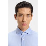 BOSS Slim Fit Easy-Iron Stretch Cotton Shirt In Light Blue