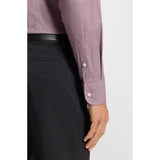 BOSS Slim Fit Shirt In Easy-Iron Stretch Cotton In Dark Red