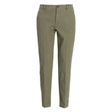 BOSS Slim-Fit Structured Stretch Cotton Trousers In Medium Green
