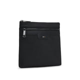 BOSS Structured Envelope Bag With Signature Trims In Black