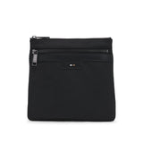 BOSS Structured Envelope Bag With Signature Trims In Black