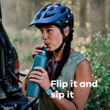 Hydro Flask 21 oz Standard Mouth with Flex Straw Cap In Indigo