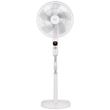 Igenix Digital Pedestal Fan, Ultra Quiet, Timer & Remote Control, 16 Inch, White – DF1670