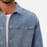 Industrie The Denim Overshirt in Blue Denim