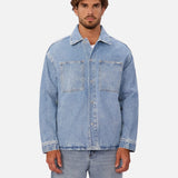 Industrie The Denim Overshirt in Blue Denim