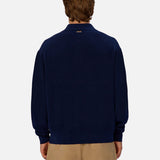 Industrie The Hamilton Knitted Polo in Cobalt