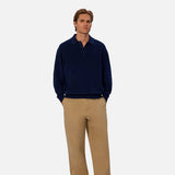 Industrie The Hamilton Knitted Polo in Cobalt