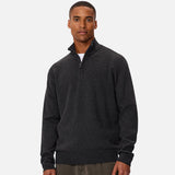 Industrie The Lakewood Zip Neck Knit Charcoal