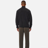 Industrie The Lakewood Zip Neck Knit Charcoal