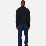 Industrie The Lakewood Zip Neck Knit Dark Navy Melan