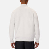 Industrie The Lakewood Zip Neck Knit in Snow Marl