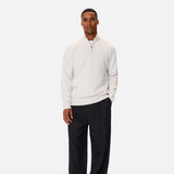 Industrie The Lakewood Zip Neck Knit in Snow Marl