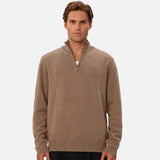 Industrie The Lakewood Zip Neck Knit Walnut