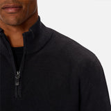 Industrie The Lakewood Zip Neck Knit Washed Black