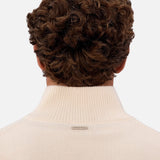 Industrie The Maine Zip Neck Knit in Chalk