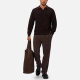 Industrie The Mallorca Pant in Dark Aubergine