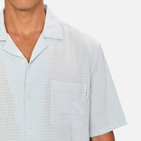 Industrie The Meridian Short Sleeve Shirt in Aquatic
