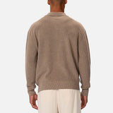 Industrie The New England Polo Knit in Walnut
