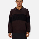 Industrie The Panelled Knit in Espresso/Black Combo