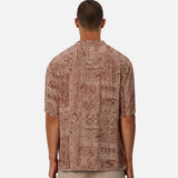Industrie The Pasadena Short Sleeve Shirt Rust Combo