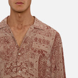 Industrie The Pasadena Short Sleeve Shirt Rust Combo