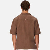 Industrie The St Martins Short Sleeve Linen Shirt Macchiato