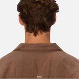 Industrie The St Martins Short Sleeve Linen Shirt Macchiato