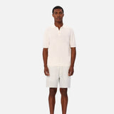 Industrie The Valencia Knitted Polo in Blanc