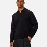 Industrie The Wynslow Polo Knit in Black